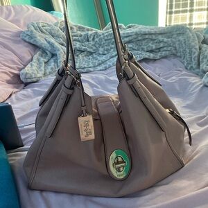 light pink coach bag